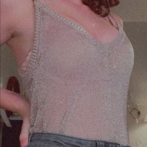 shearish metalic tank top